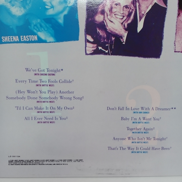 Kenny Rogers Lot Of 3 Vinyl Records Greatest Hits, Share Your Love, Duets Tested - Picture 3 of 13